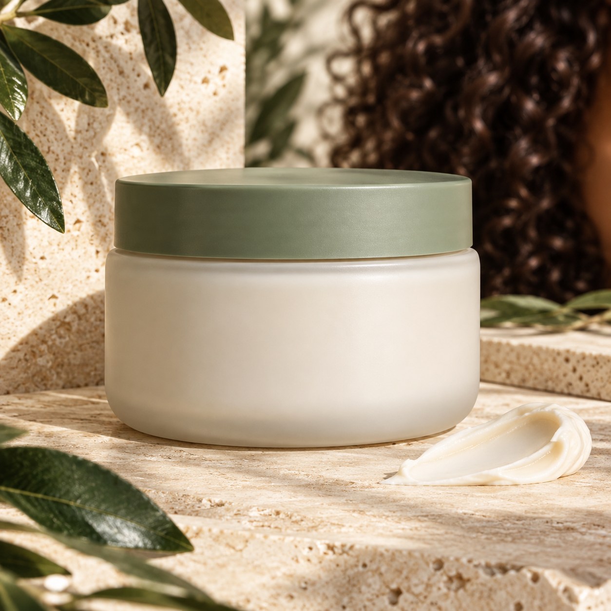 Curl Cream & Styling Formats editorial product photograph
