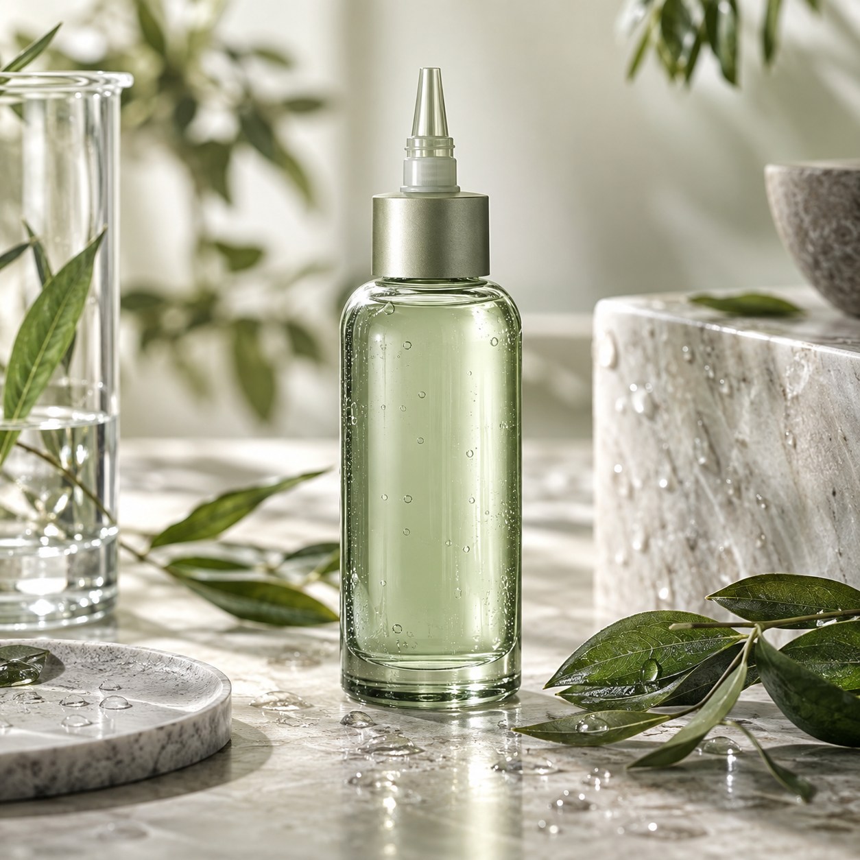 Scalp Serum vs Hair Serum: Separate Application and Claim Scope editorial product photograph